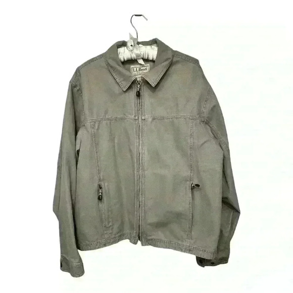 LL Bean 100% cotton Outdoor Jacket Field Camp Hunt Coat, size L - Picture 4 of 6